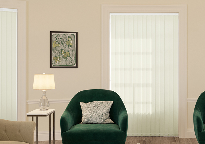 Linear Fleck, Vanilla - Vertical Blind - Image 6